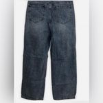 SheIn Y2K Acid Wash Distressed Wide Leg Denim Jeans SIZE L Photo 1