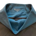 Athleta Powervita High Rise Mesh Elation Black and Teal yoga running Leggings Photo 8