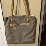 Myra Bag Tan and Gray Patterned Tote Photo 1