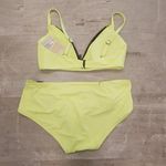 Michael Kors 💕💕 Zip Up Bikini Neon Yellow XS NWT Photo 1