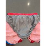 Nike Dri-FIT Running Shorts Women's Medium Red Pink Tie Dye Blue Trim Athletic Photo 5