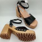 Steve Madden Steven Madden Ocala Heeled Platform Sandal Size 8 Black, Tan NEW Photo 0