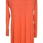 Ahn & Ahn Burnt Orange Stretch Jersey Knit Maxi Dress S NWOT Orange Photo 0