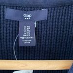 GAP Factory Sweater Vest Cardigan Chunky Cable‎ Knit Navy Size XS Blue Photo 4