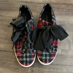 Jeffrey Campbell JEFFERY CAMPBELL PLAID RED SNEAKERS WITH BOW LACE UP Photo 4
