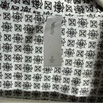 Gap  Body Sz S Pajama Top Sleepwear Loungewear Black Pink Geometric Button Up Photo 5