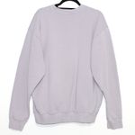 Sporty & Rich Crewneck Sweatshirt in Pale Purple Size Large Made in USA Photo 3