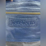 Vere Verto navy blue leather backpack Blue Photo 8
