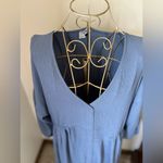 ASOS Petite blue oversized v neck dress size 2 Photo 9