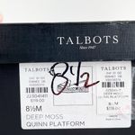 Talbots  Quinn Platform Suede Espadrille Shoes Deep Moss Green 8.5 Photo 3