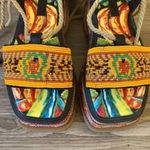 Farm Rio Beaded Banana Platform Sandal in Black Size 8 NWT Photo 5