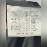 Nine West Leather Jacket Coat Women’s Button Front Black Mid Length Mint Sz XL Photo 9