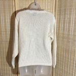 Cabin creek Vintage 1990s Y2K Cream Embroidered Loose Knit Sweater Small Photo 8