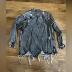 American Bazi Distress denim shacket Photo 3