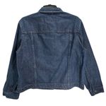 LL Bean Vintage Jean Jacket Women L Blue Denim Pockets Trucker Classic Retro 90s Size L Photo 3