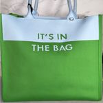 Kate Spade x Target Green/light Blue It's in the Bag Knit Tote; In Hand! Photo 9