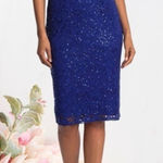 🍁Marina Sequin Lace Dress~ Cobalt Blue~ Size S~ NWT Photo 0