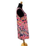 Lilly Pulitzer  Resort Jackie Shift Dress 100% Silk Navy Banana Flambé Size Small Photo 3