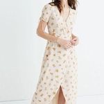 Madewell Floral Silk Maxi Wrap Dress Photo 0