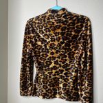 Vintage Patrick Kelly Paris Made in France Leopard Print Long Sleeve Top Sz 4 Brown Photo 7