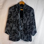 Alex Evenings 2 PC SET Blazer & Tank Sparkly Paisley Metallic Dressy Cocktail MD Photo 12