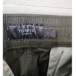 Torrid  Tie Front Poplin Pants Womens 3R Elastic‎ Waist Drawstring Mid Rise Olive Photo 6