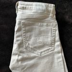 R13  Kate Mid-Rise Skinny Jeans in Rinsed White Gray Splatter Size 26 NWOT Photo 2