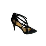 Nine West Women's Elilah Strappy Zip Up High Heels Black Size 7 Photo 1