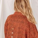 Agp apparel Crop Leopard Print Denim Jacket  Photo 1