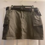 Almost Famous Army Green Mini Skirt Photo 0