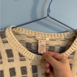 Sundance Gorgeous  cream and grey cardigan sweater size L Photo 2