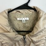 CAbi Snow Bunny Ivory/Tan Faux Fur Reversable Vest Size Large Photo 4