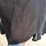 XCVI Wearables Jacket Womens S Black Full Zip Cotton Stretch Uneven Hem Comfy Photo 6