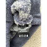 POL  Fuzzy Cropped Tank Crop Top Scoop Neck Blue/White Fare Isle Pattern Size L Photo 4