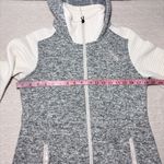 The North Face The North Face Indi Rib-Knit Women's Zip Fleece / Jacket Gray Cream Size S Photo 6