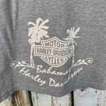 Harley Davidson 🚫SOLD🚫Harley-Davidson Bahamas Gray Cap Sleeve T-Shirt Size L Photo 4
