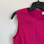 Lela Rose Metallic Pink Knit Tweed Sleeveless A Photo 3