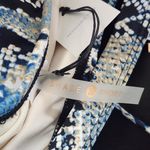 Shade & Shore  Blue and Black Snakeskin Print Bikini Top NWT Size XL Photo 6