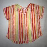 Colorful Stripes Blouse NWOT Multiple Size M Photo 8