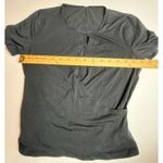 Lululemon ‎ Black Short Sleeve Wrap Yoga Top Athletic Workout Shirt Photo 2