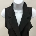 Charlotte Russe  bodycon mini dress black military suit gold tone button xs Photo 2