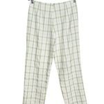 Princess Polly NWT  Alcina Plaid Green and White Cropped High Rise Pants US 6 Photo 1