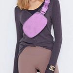 PURPLE FLEECE SHERPA CROSSBODY FANNY PACK Photo 9