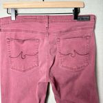 AG Adriano Goldschmied The Abbey Mid Rise Super Skinny Ankle Jeans 32R Dark Red Photo 5