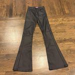 Edikted  Black Leather Flare Pants small Photo 0