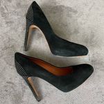 Rebecca Minkoff Black Suede Stud Heels Size 8.5 Photo 1