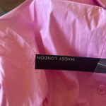 Maggy London NWT Kamila Solid Shirt Belted Dress Pockets In Pastel Lavender Photo 7