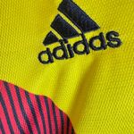 Adidas Colombia Women Soccer Jersey L Yellow 2018 World Cup Climalite Athletic Photo 4