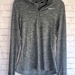 Nike  Dri-Fit Heather Gray Quarter-Zip Athletic Running Pullover‎ Woman’s Size XS Photo 0