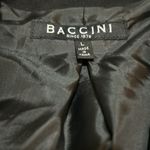 Baccini Women’s Faux Leather  black blazer jacket, size large. Photo 1